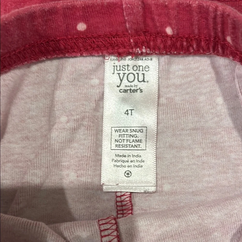 Carter's Dinosaur Pink and Red Pajama Sets Size 4T - Picture 5 of 11